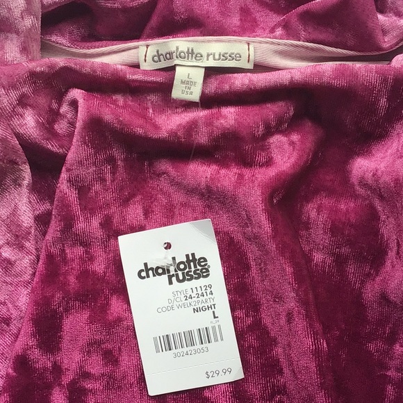 Ombré Crushed Velvet Dress - Picture 8 of 8